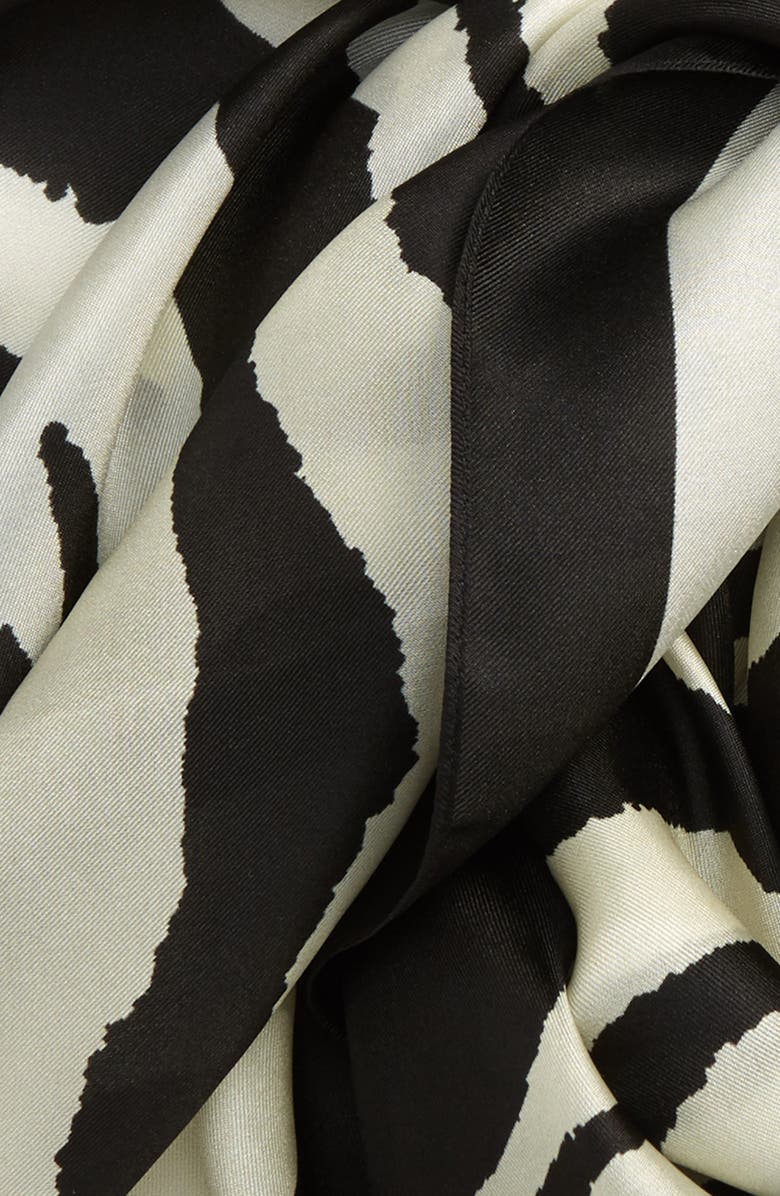 Rebecca Minkoff Zebra Stripe Square Silk, Alternate, color,