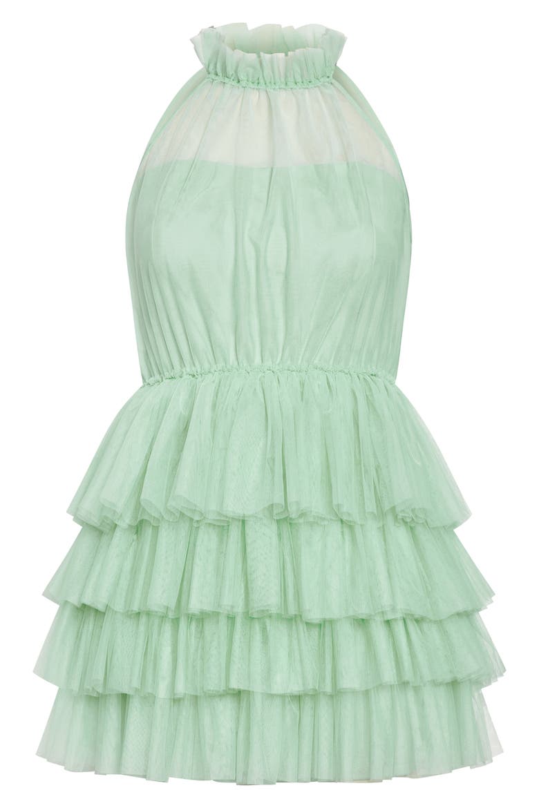 Jude Ruffle Minidress, Alternate, color, MINTY