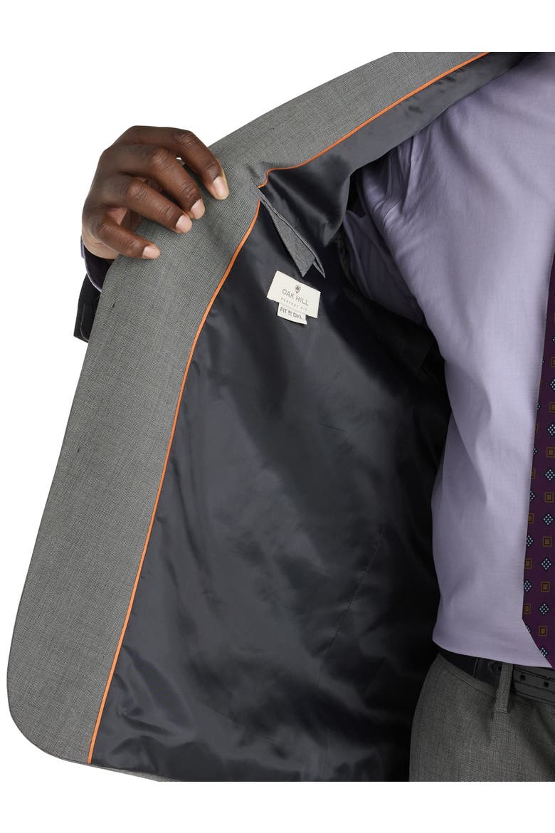 Big & Tall Jacket Relaxer Mini-Neat Suit Jacket, Alternate, color, BLACK