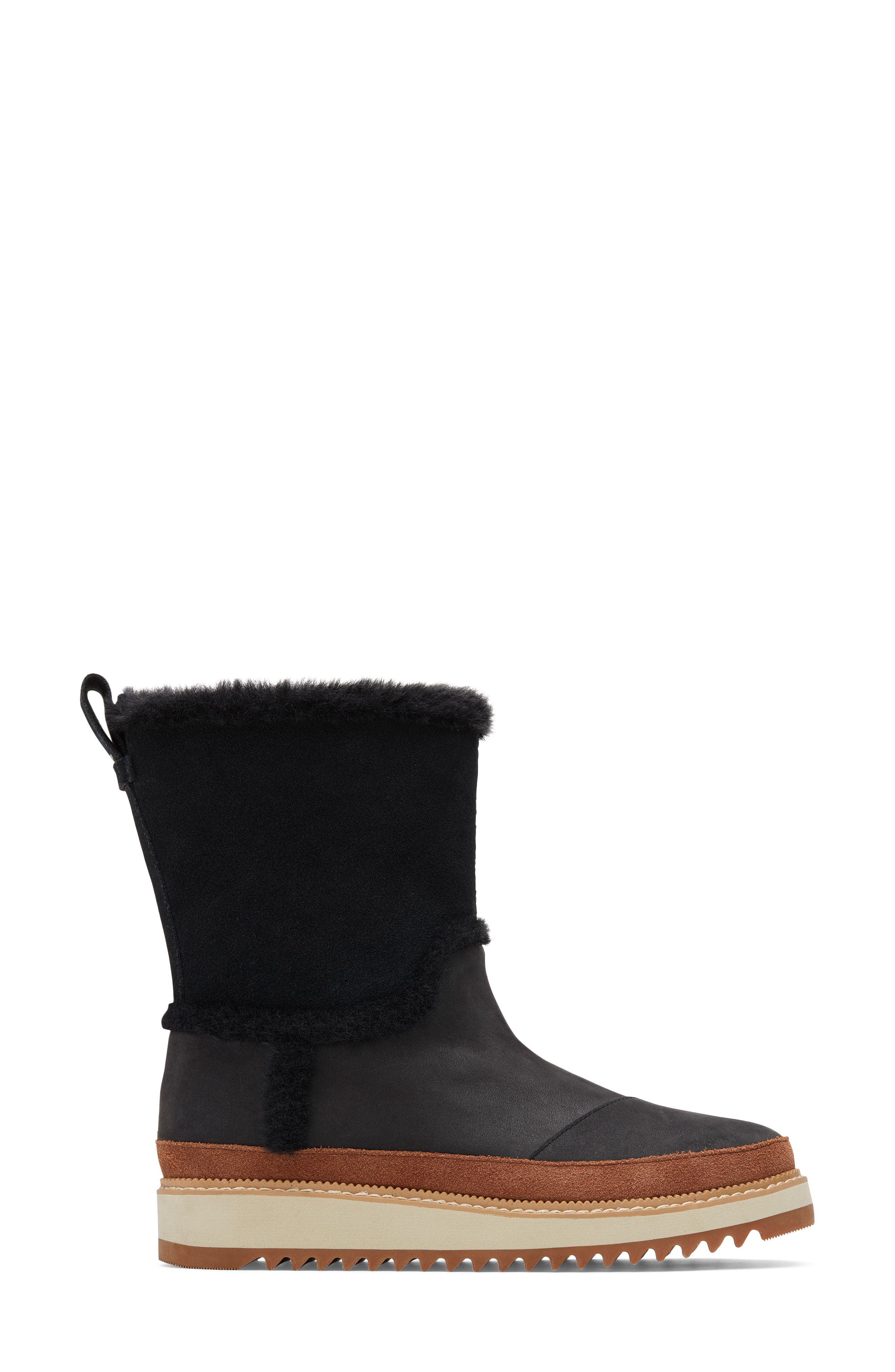 TOMS Faux Shearling Makenna Boot, Alternate, color, 