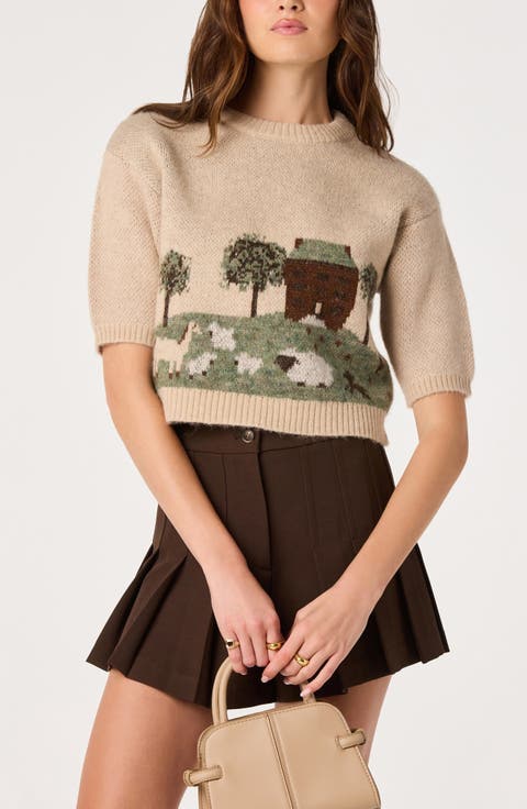 Colette Landscape Crewneck Sweater