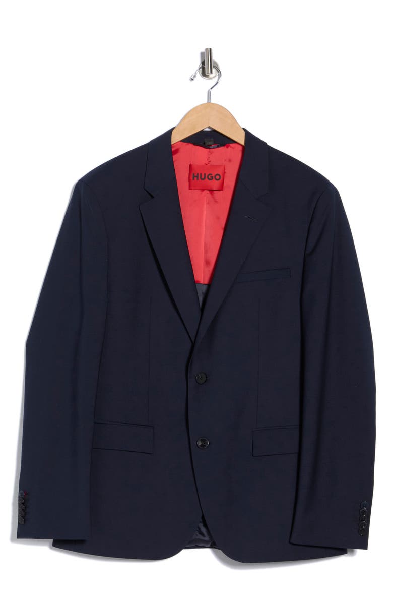 BOSS Karl Wool Blend Sport Coat, Alternate, color, Dark Blue