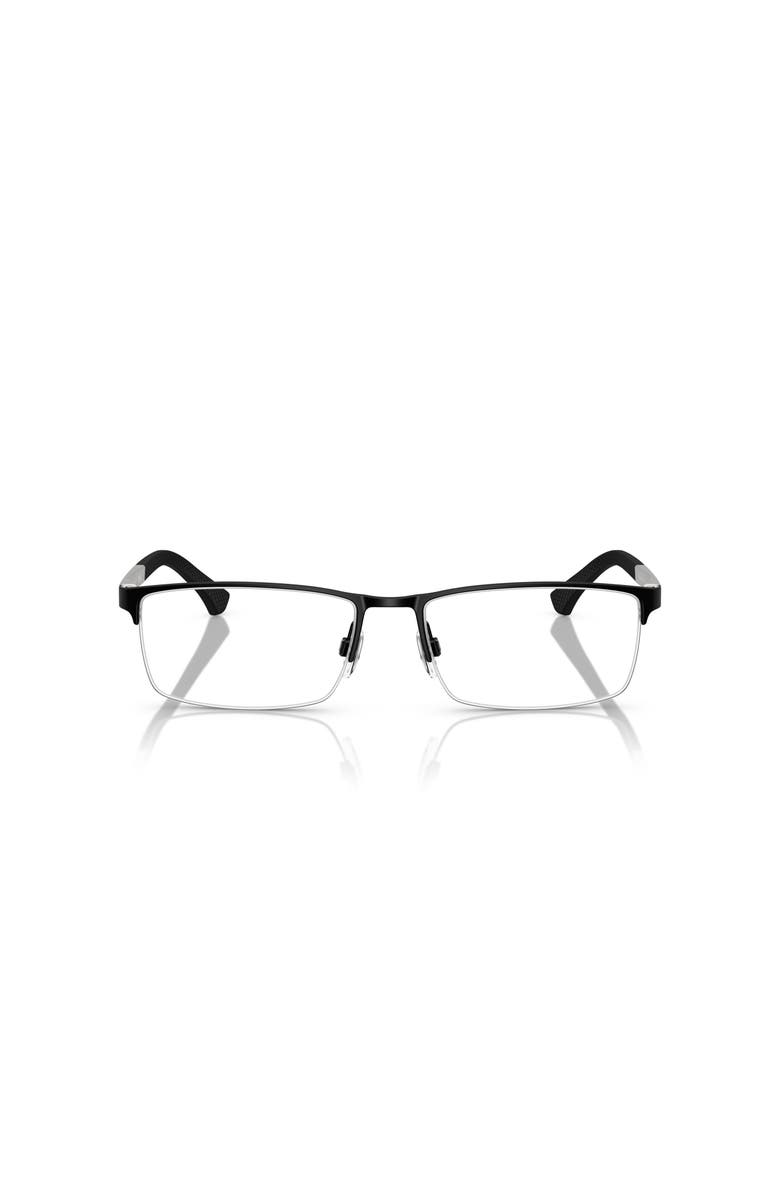 Emporio Armani 57mm Rectangle optical glasses, Alternate, color,