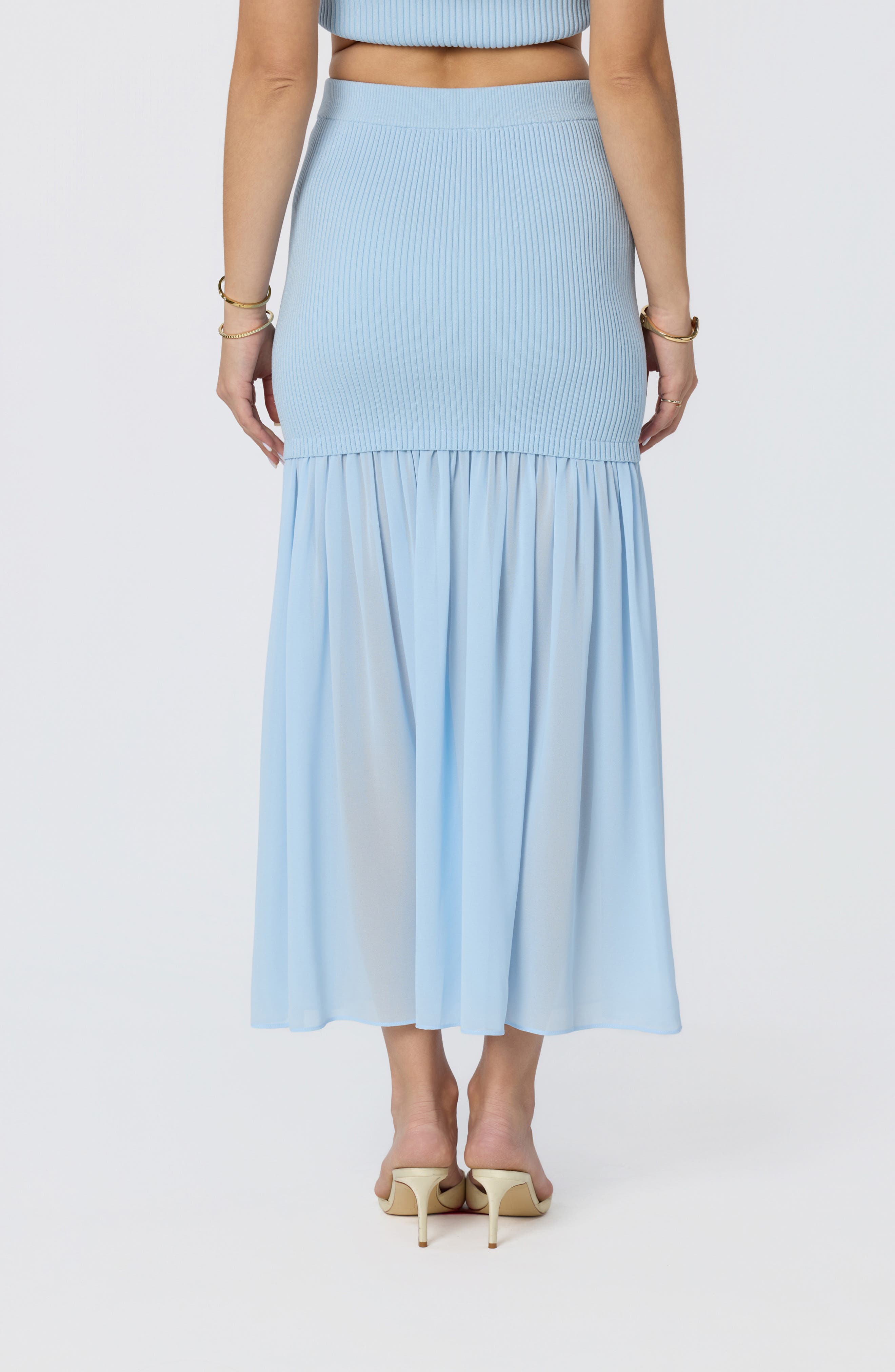 ASTR the Label Halie Mixed Media Maxi Skirt (Women) | Nordstromrack