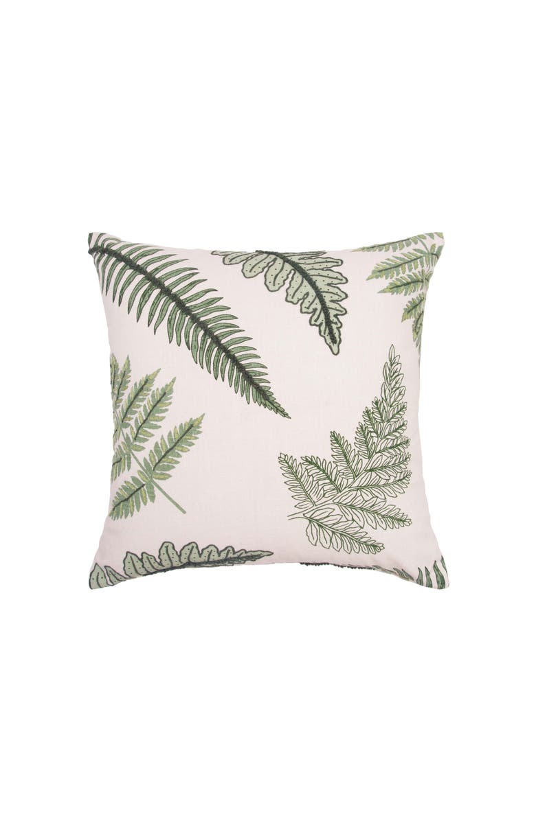 C&F Home Botanical Forest Reversible Striped Graphic Print Woven Throw Pillow, 18" x 18", Main, color, Green
