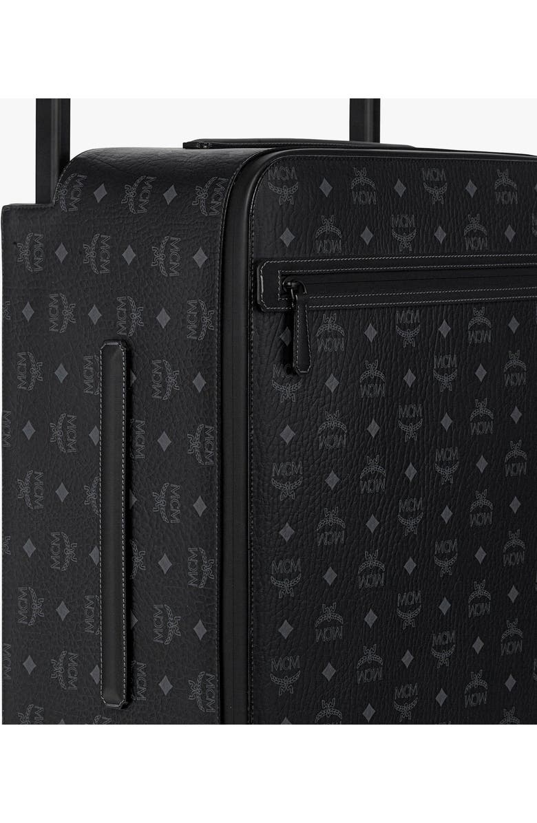 MCM Ottomar Cabin Trolley in Visetos, Alternate, color, Black