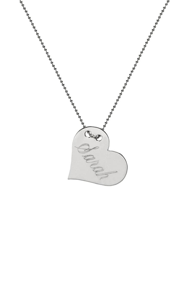 Jane Basch Designs Personalized Heart Pendant Necklace, Main, color, 