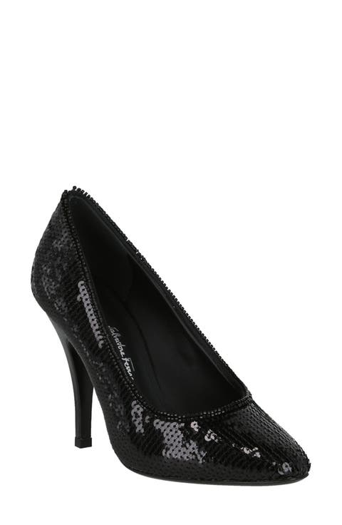 Judy Sequin Pointed Toe Pump (Women)