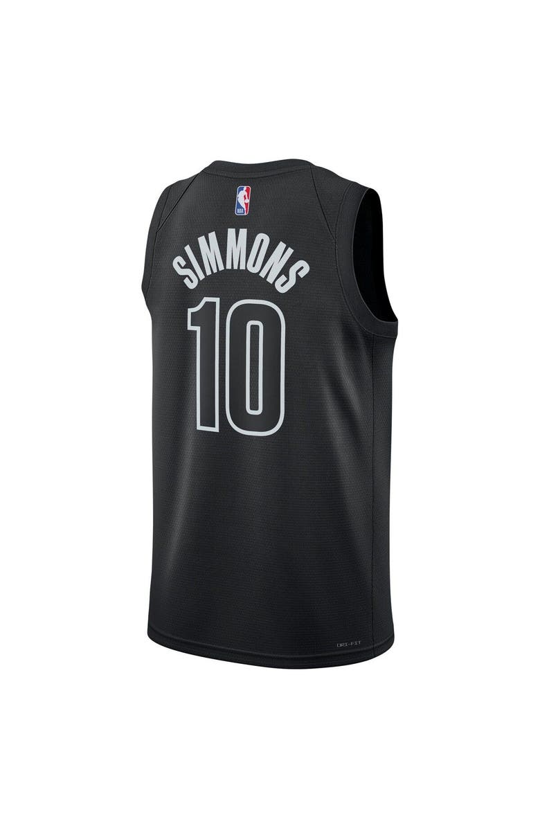 Jordan Brand Unisex Jordan Brand Ben Simmons Black Brooklyn Nets Swingman Jersey - Statement Edition, Alternate, color, 