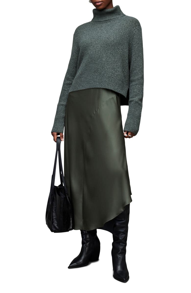 AllSaints Arta 2-in-1 Dress, Main, color,