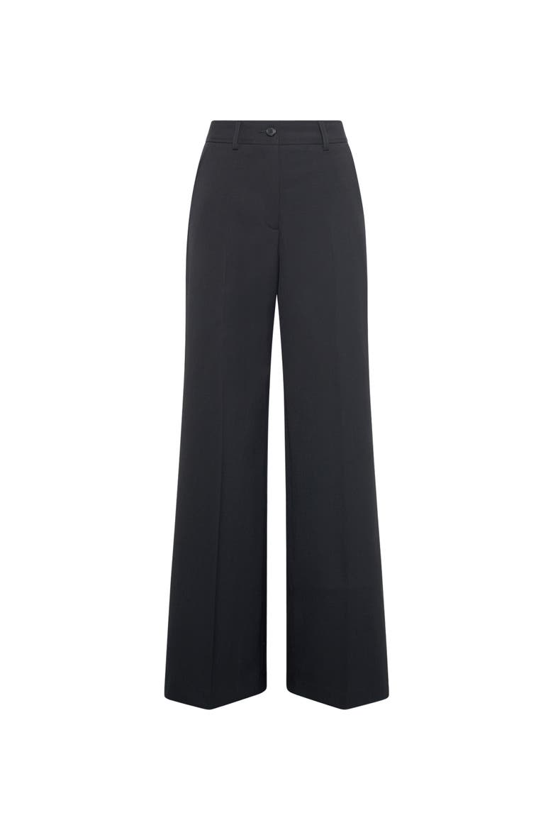 Clarisse Wide Leg Suit Pants, Alternate, color, Black