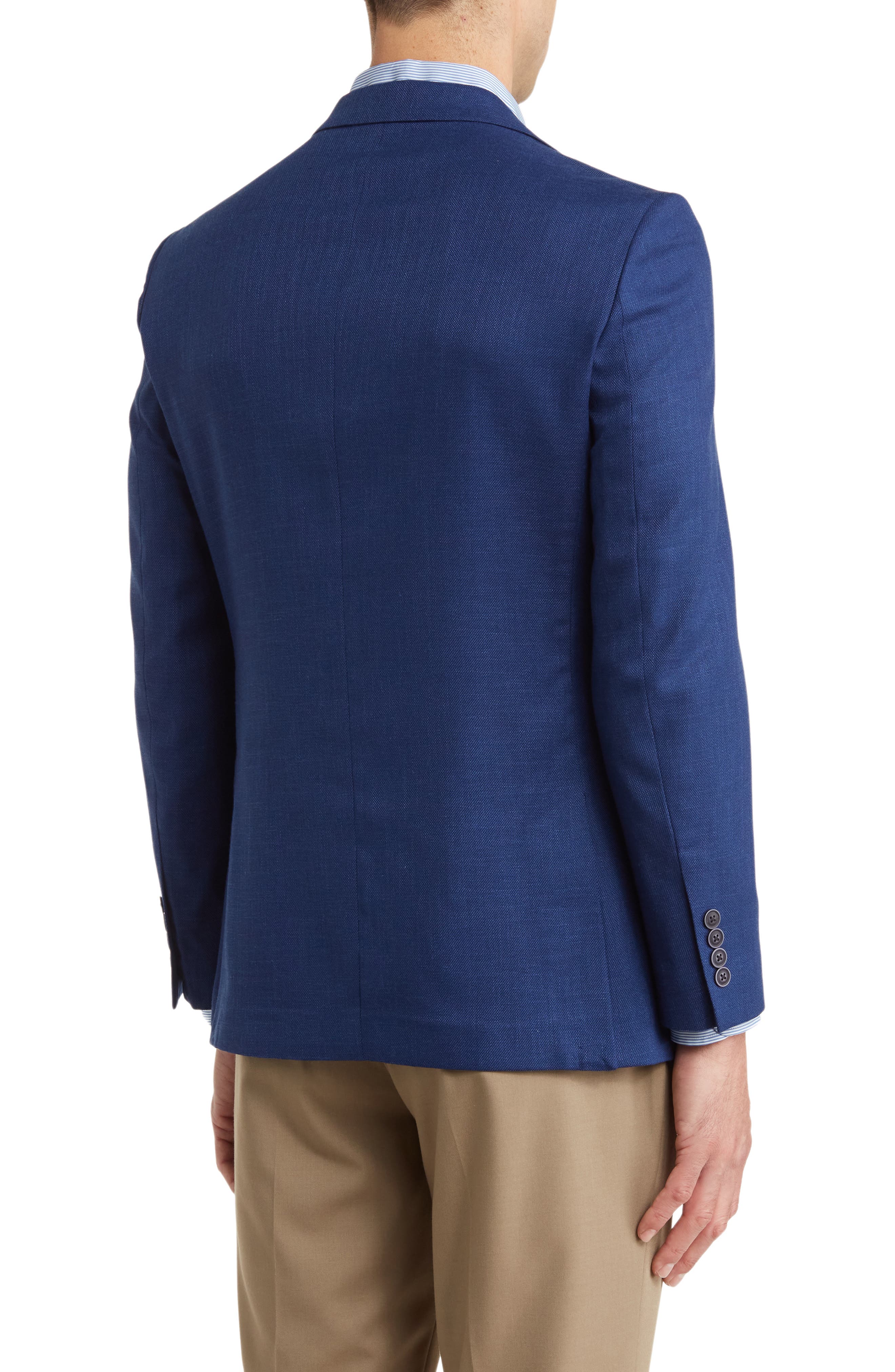Jensen Tailored Fit Solid Notch Lapel Active Stretch Sport Coat - image 2