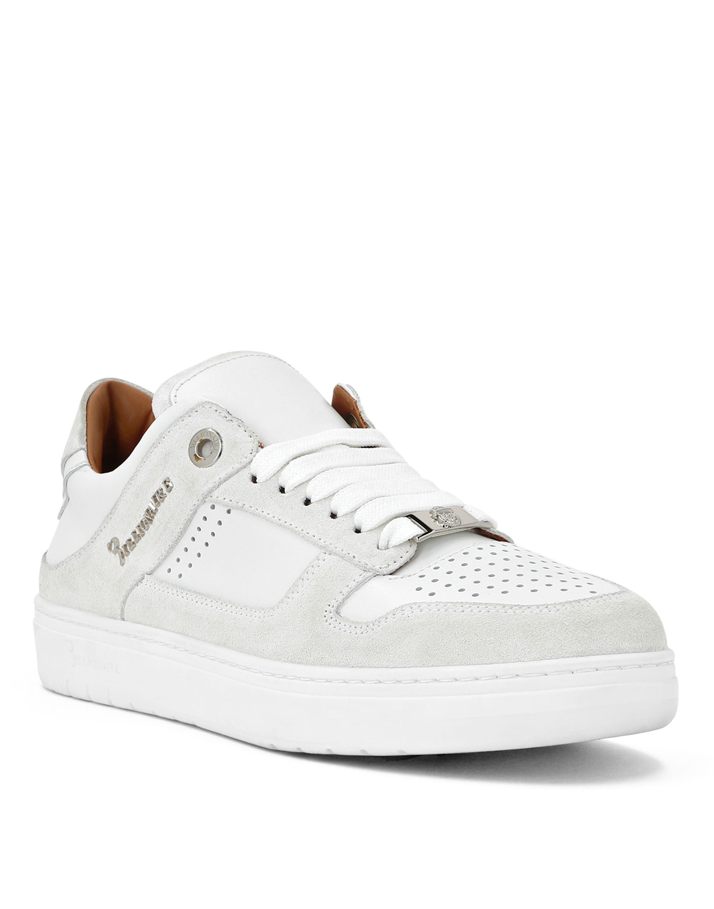 Low-Top Sneakers Men, Main, color, white