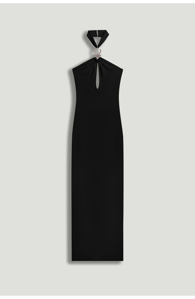 Nocturne Cut-Out Detail Embellished Maxi Dress, Alternate, color, Black