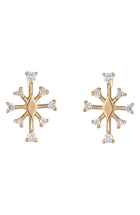 Small Sparkle Diamond Stud Earrings