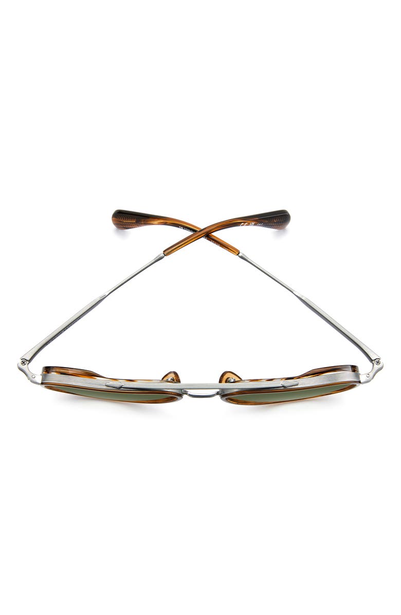 David Beckham Eyewear 57mm Pilot Sunglasses, Alternate, color, Palladium Brown/ Green Sf Ar