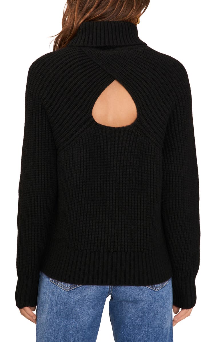 1.STATE Back Cutout Turtleneck Sweater, Alternate, color,