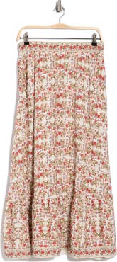 MAX STUDIO Floral Maxi Skirt