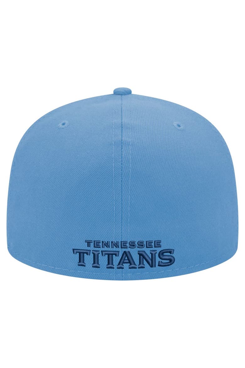 Men's New Era  Light Blue Tennessee Titans Primary Logo 59FIFTY Fitted Hat, Alternate, color, Light Blue