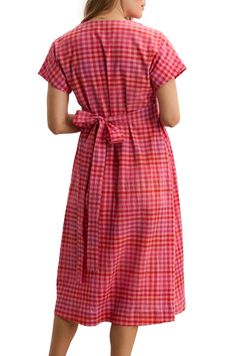 The Plaid Carolina Dress, Alternate, color, Sunset Gingham
