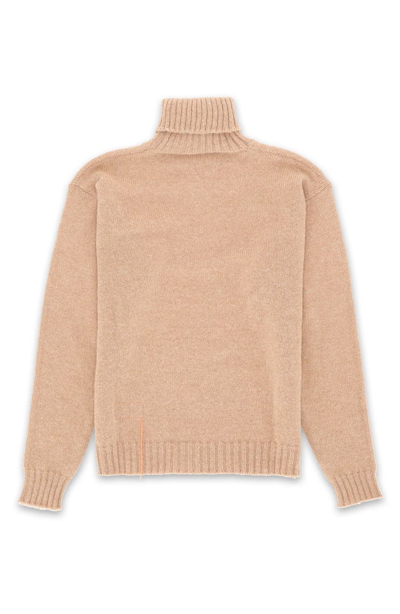 Fortela Wool Turtleneck Sweater, Alternate, color, Beige