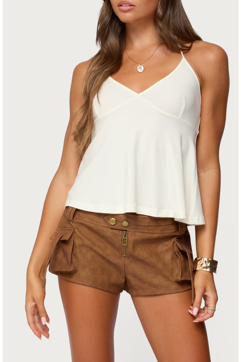 Leonora Babydoll Halter Top, Main, color, CREAM