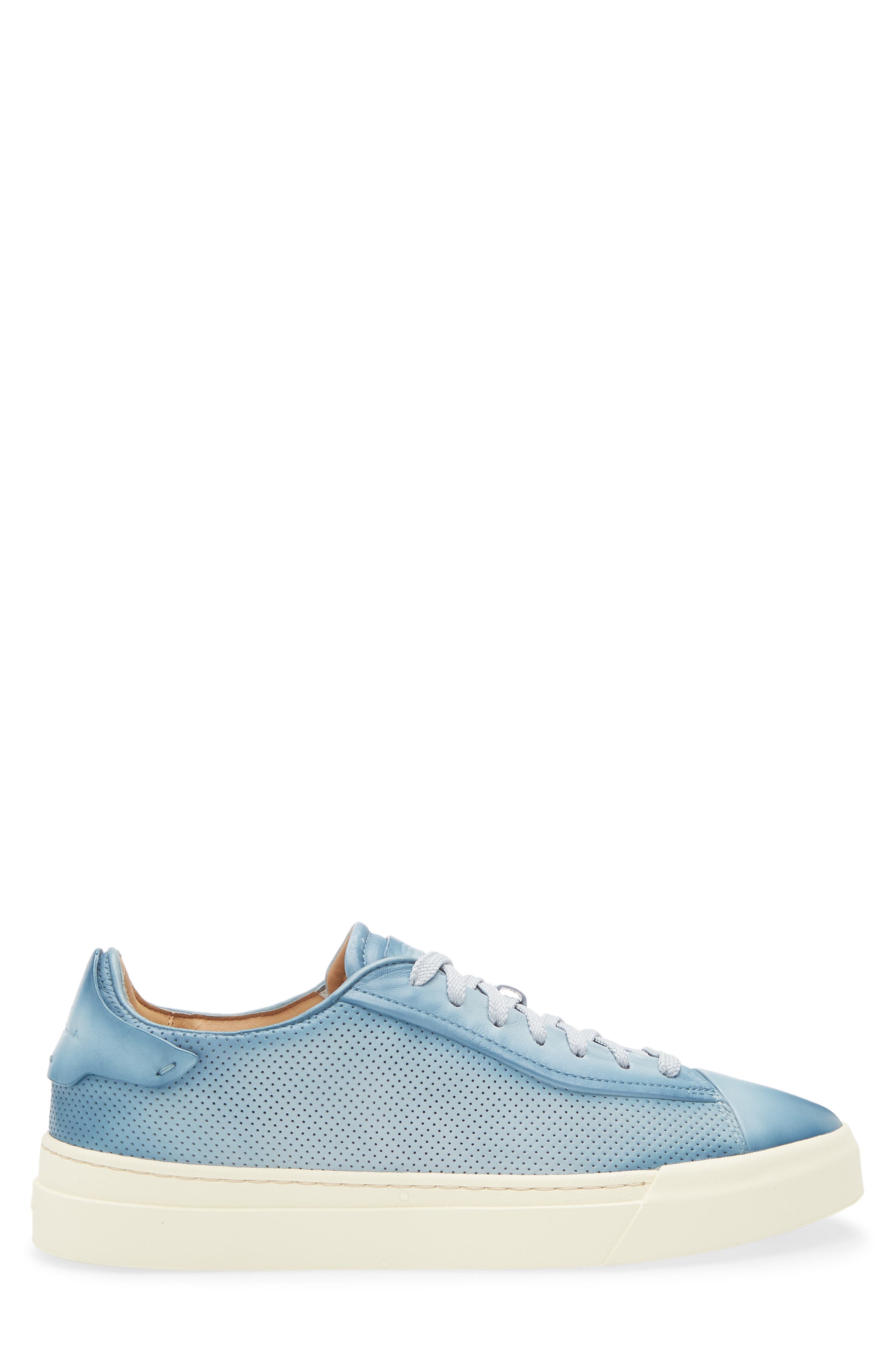 Santoni Laref Sneaker, Alternate, color, Green Blue