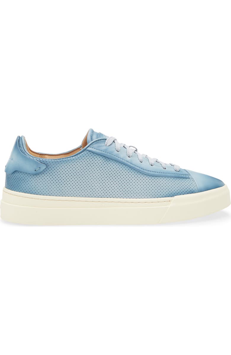 Santoni Laref Sneaker, Alternate, color, Green Blue