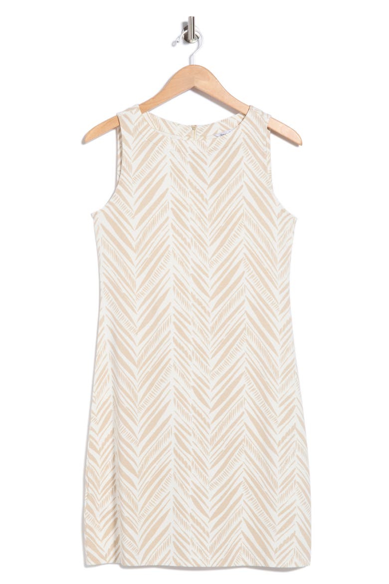 Darcy Seaside Sketch Sleeveless Shift, Alternate, color, PROSECCO