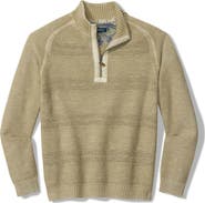 Tommy Bahama Saltwater Textured Cotton Half Zip Sweater