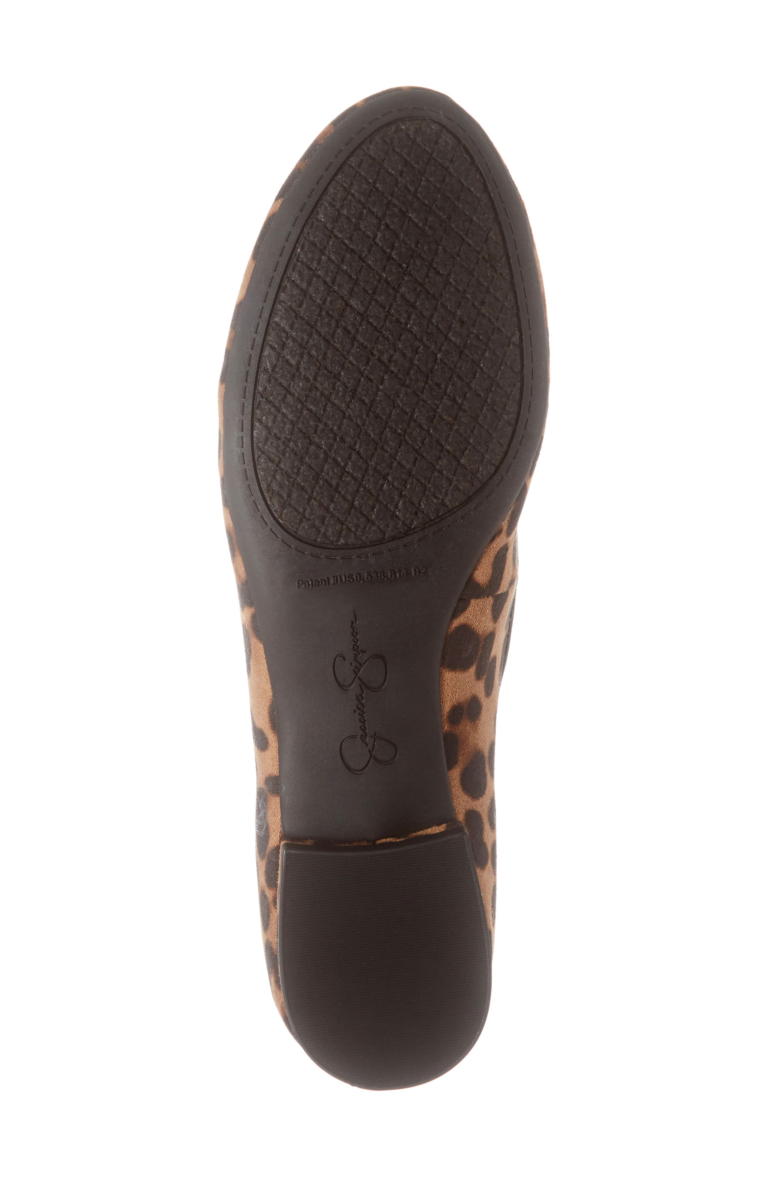 Garcelle Skimmer Flat, Alternate, color, NATURAL LEOPARD PRINT FABRIC