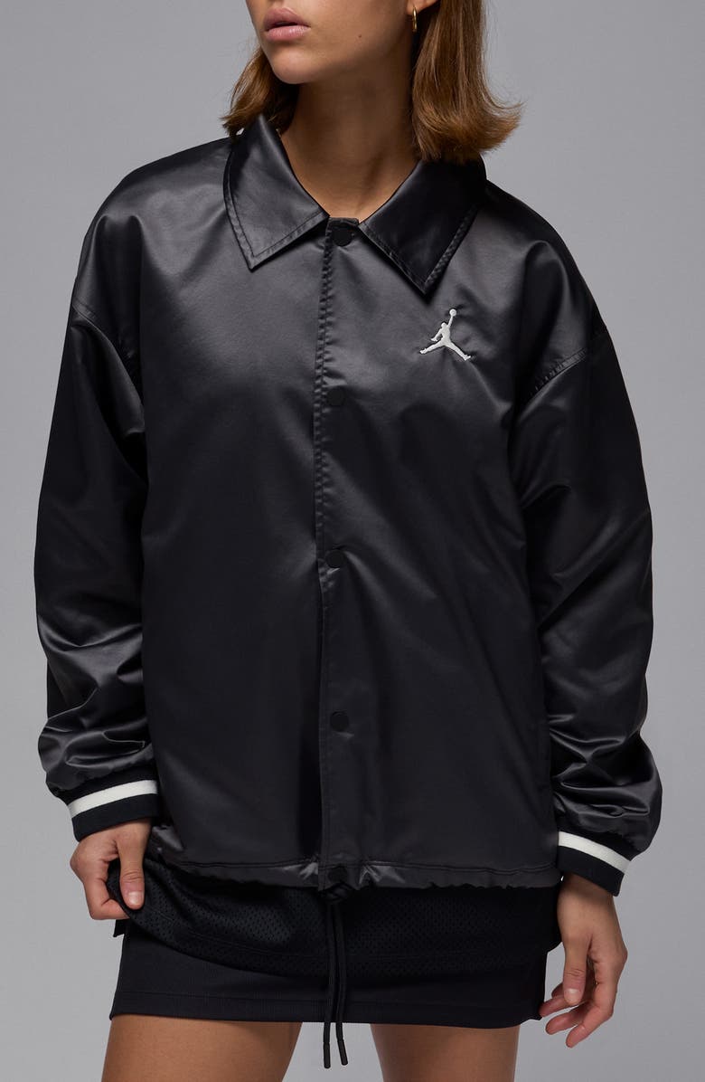 Jordan 40th Anniversary Water Repellent Satin Coach's Jacket, Main, color, 