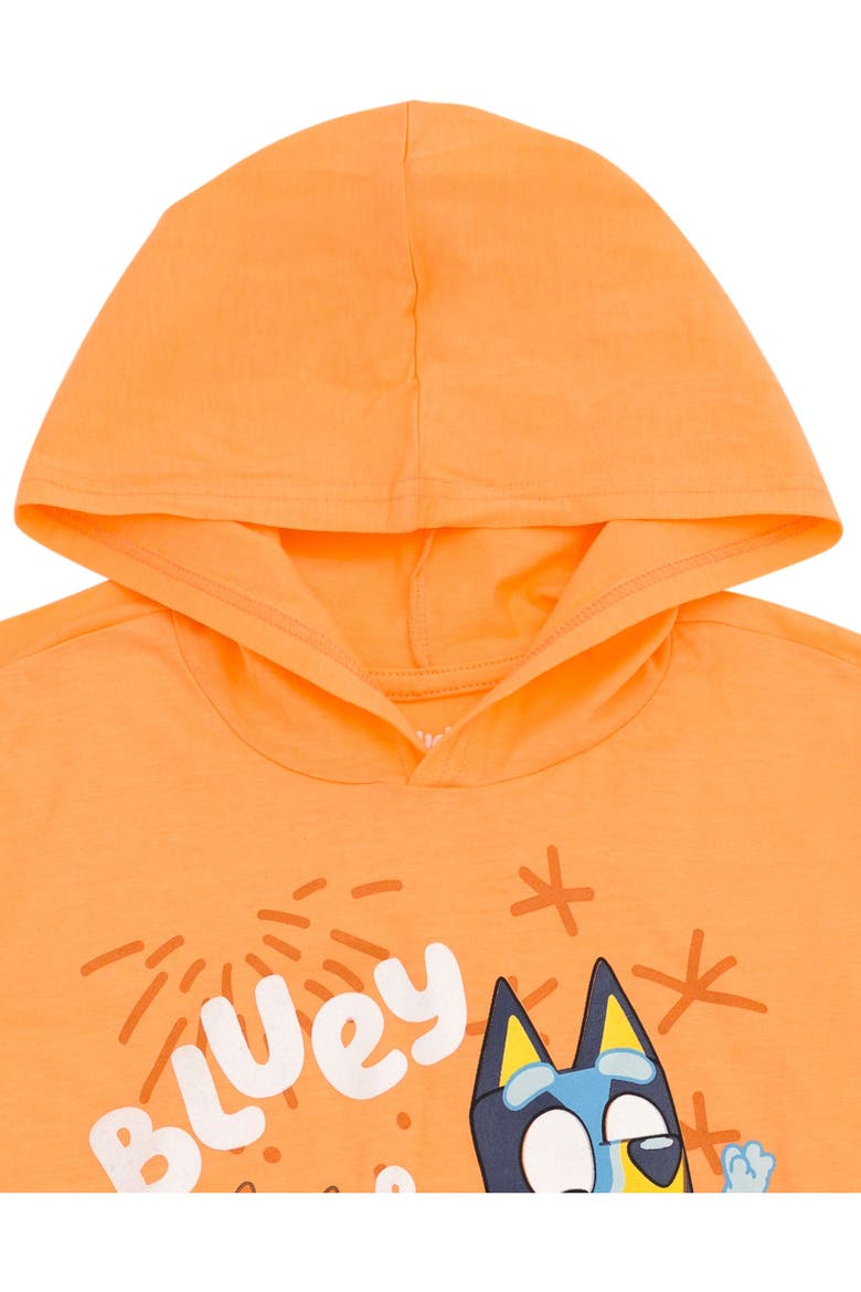 2-Piece Hooded Tee and Joggers Set, Alternate, color, Orange Bluey Bingo