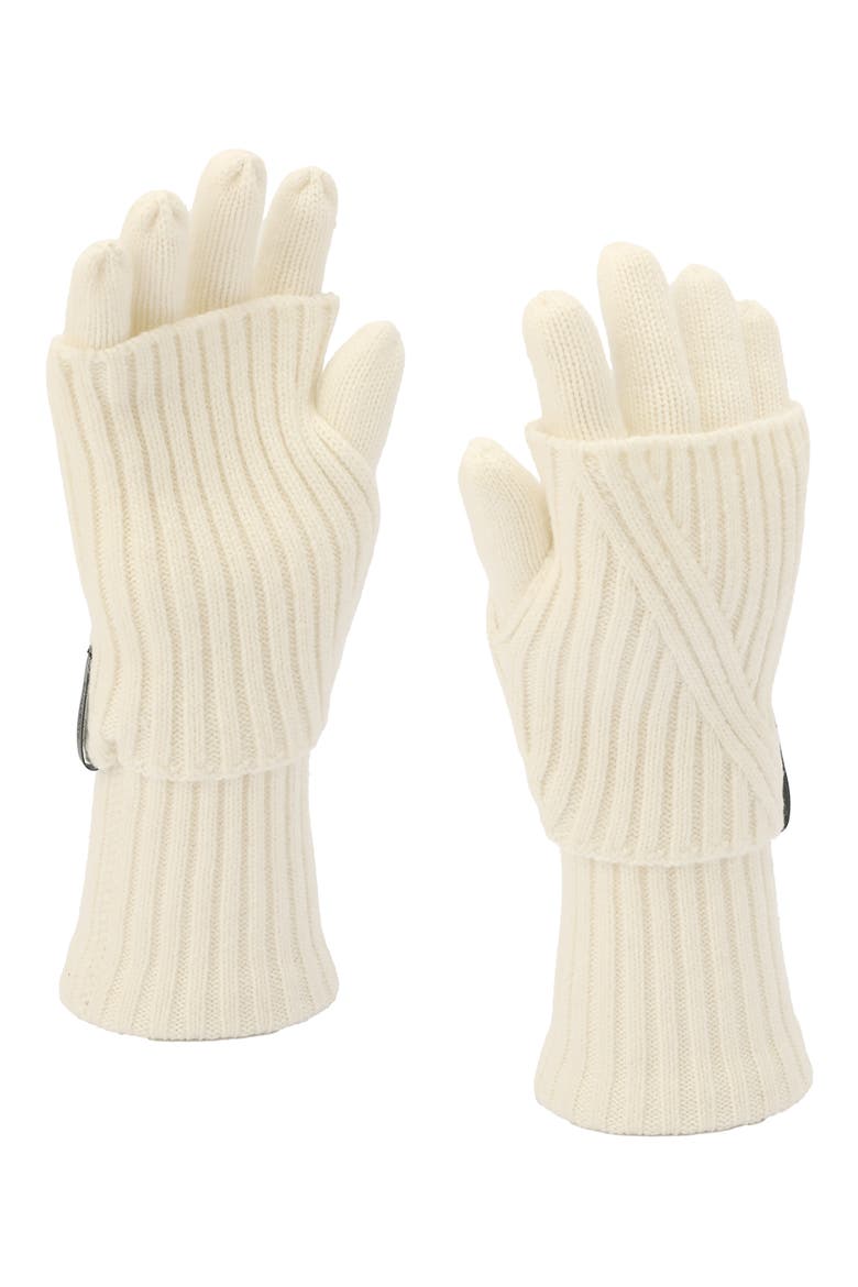 Margo Knit Gloves, Alternate, color, CHALK WHITE
