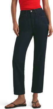 Favorite Daughter The Valentina High Waist Ankle Straight Leg Jeans