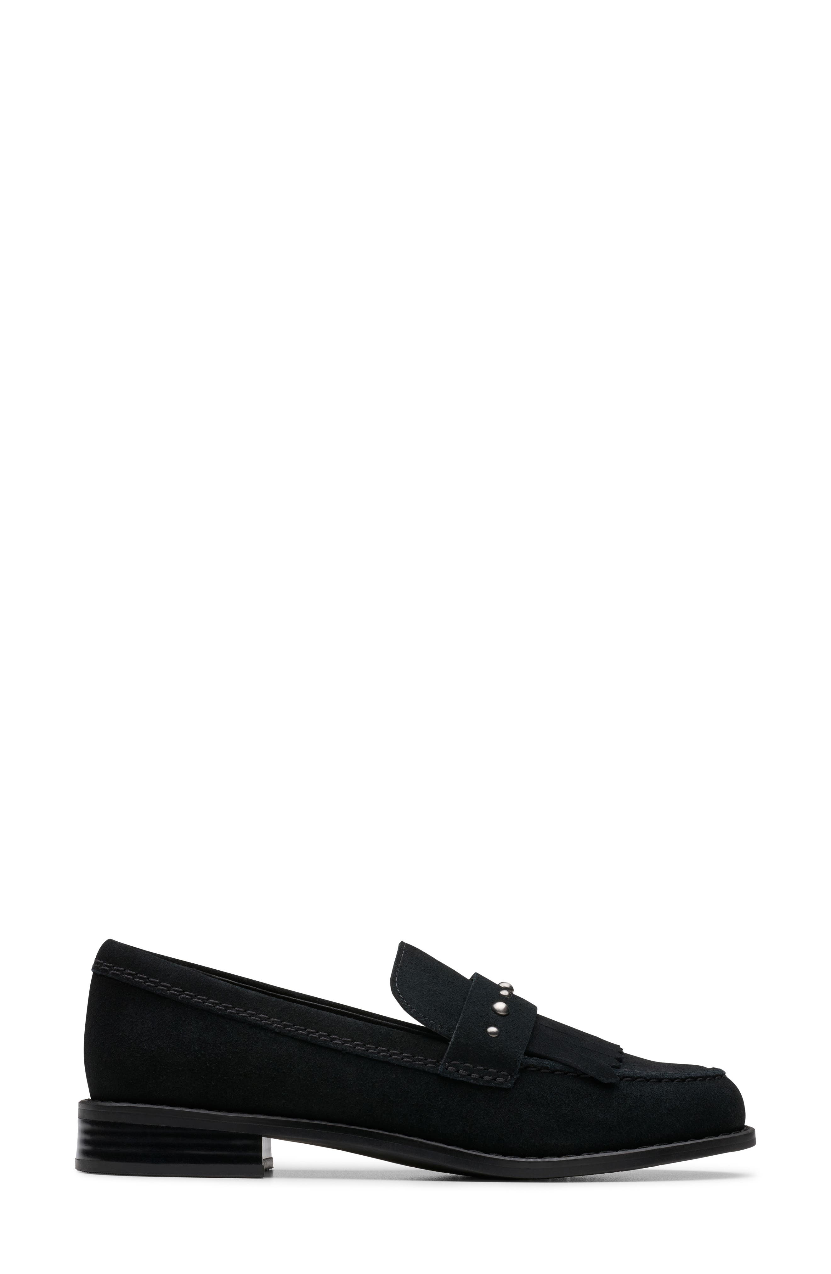Clarks<sup>®</sup> Hana Studded Loafer, Alternate, color, 