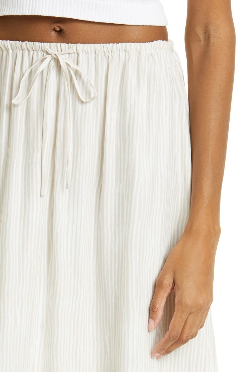 ATM Anthony Thomas Melillo Moiré Print Silk Maxi Skirt, Alternate, color,