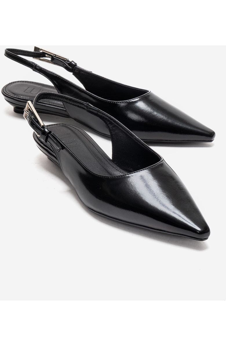 Prologue Shoes Jenna Slingback Pointed Toe Pump, Main, color, Black