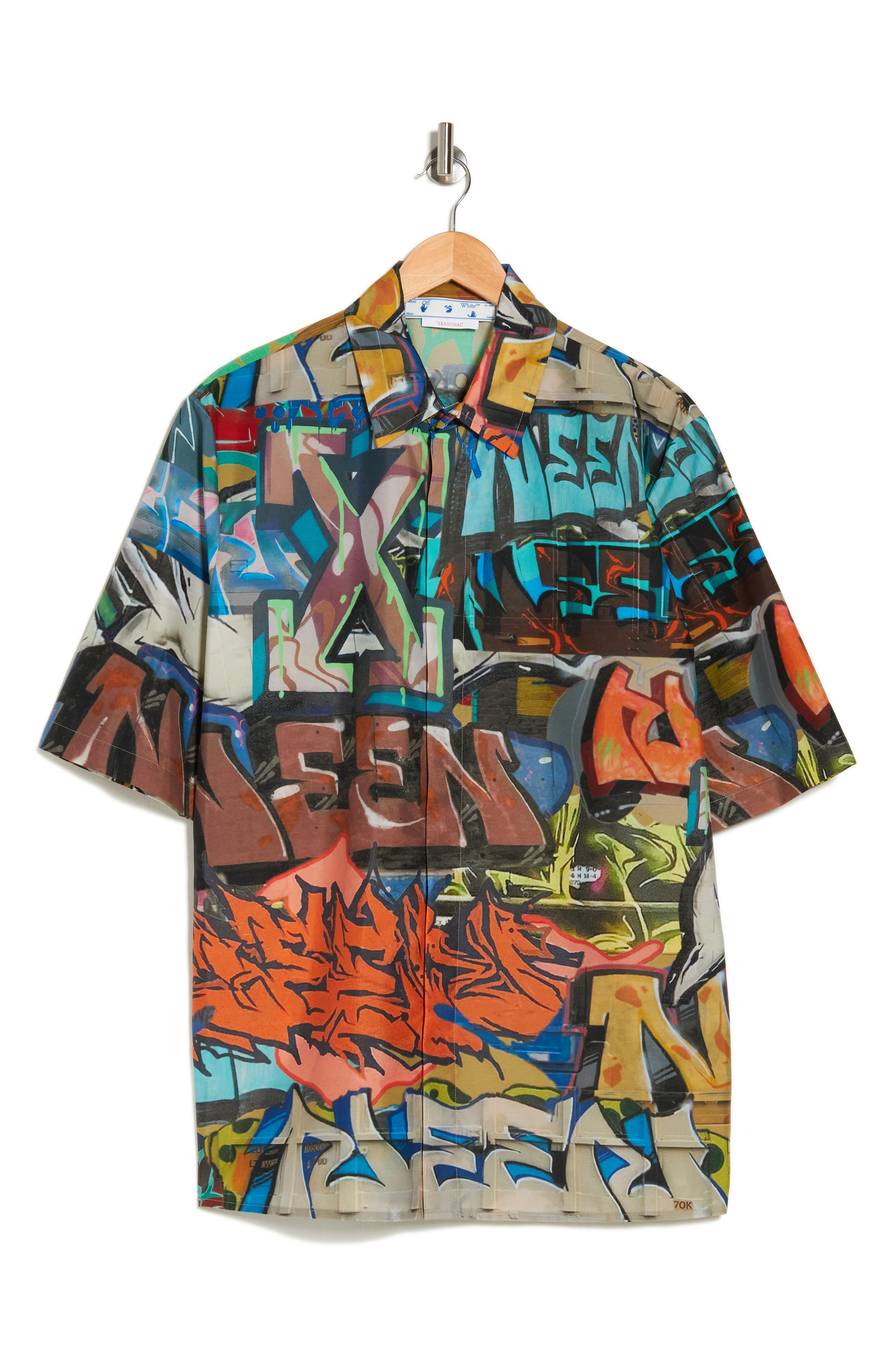 Off-White Neen Short Sleeve Button-Up Shirt (Men) | Nordstromrack