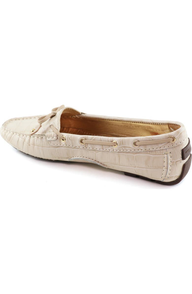 Marc Joseph New York Cypress Hill Croco Tiebow Driver Loafer, Alternate, color, Porcelain Croco