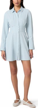 PAIGE Sandrine Long Sleeve Denim Minidress