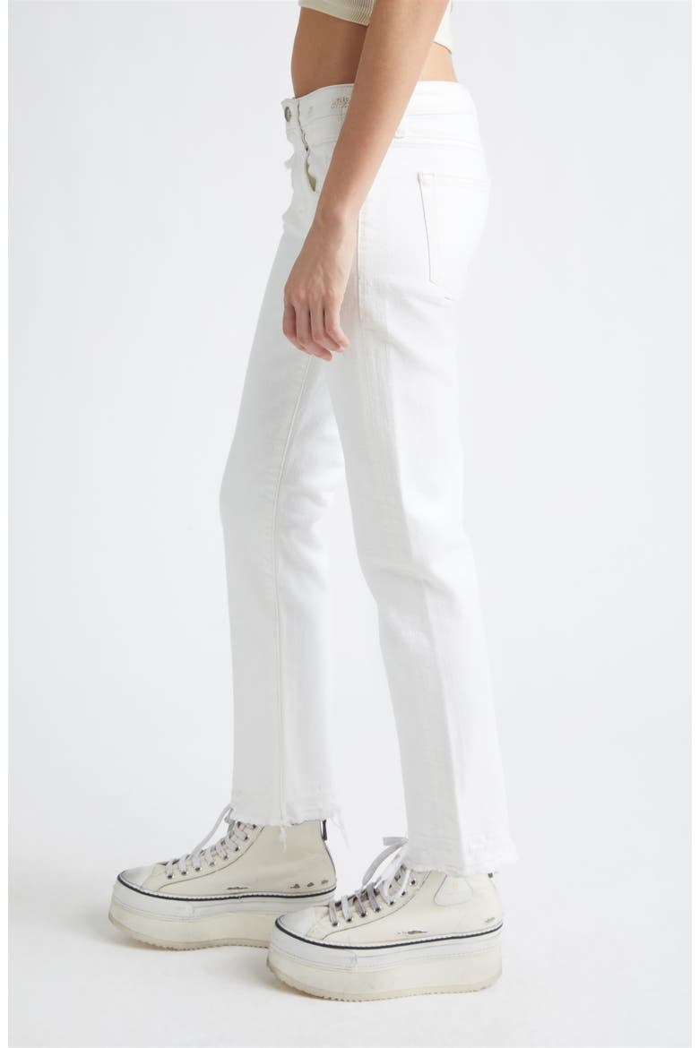 Boy Distressed Straight Leg Ankle Jeans, Alternate, color, AERIN WHITE STRETCH