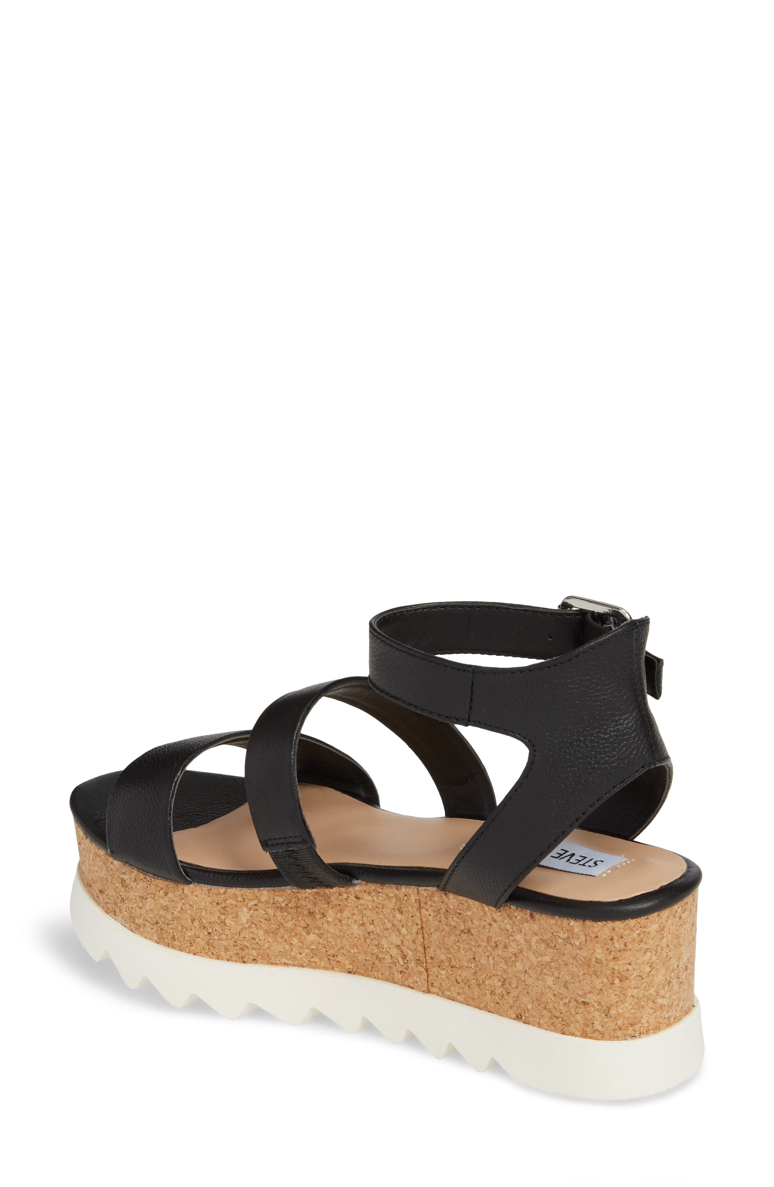 Kirsten Layered Platform Sandal, Alternate, color, BLACK LEATHER