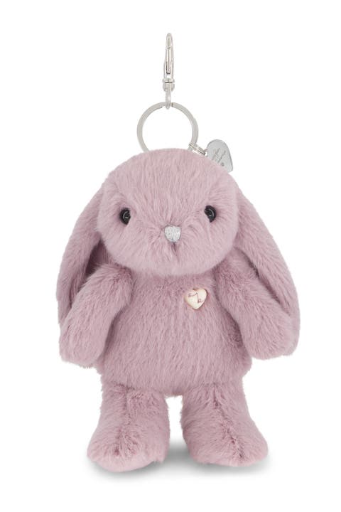 Penelope 6" Plush Bunny Keychain with Metal Swivel Clip