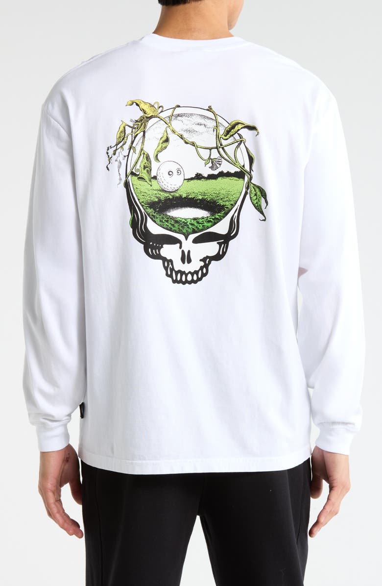 Malbon Golf Grateful Dead Gorse Long Sleeve Graphic T-Shirt, Alternate, color, White