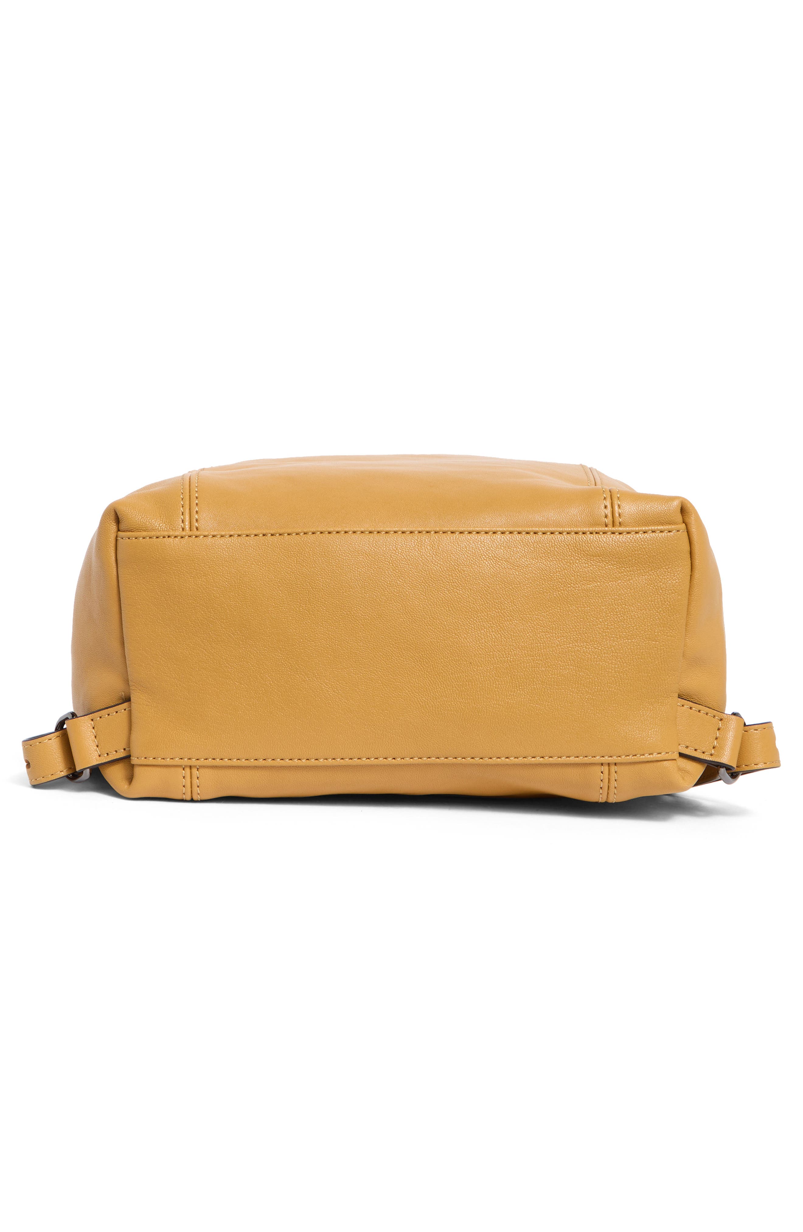 Longchamp Le Pliage Leather Backpack, Alternate, color, Honey