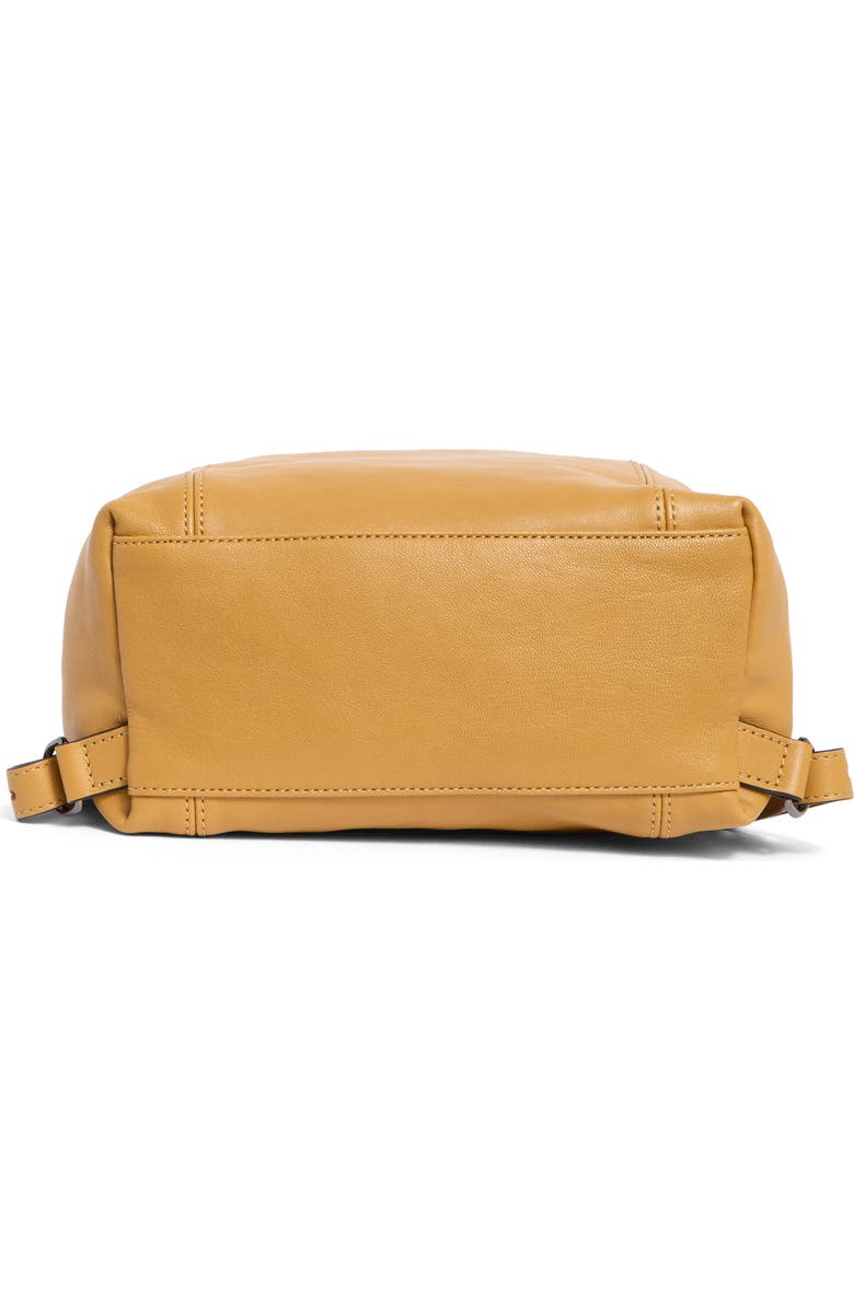 Longchamp Le Pliage Leather Backpack, Alternate, color, Honey