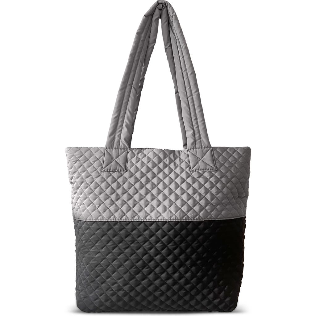 Youzey Newport Two-tone Quilted Tote Bag In Multi