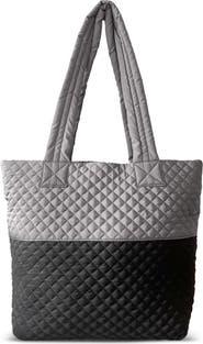Youzey Newport Two-Tone Quilted Tote Bag