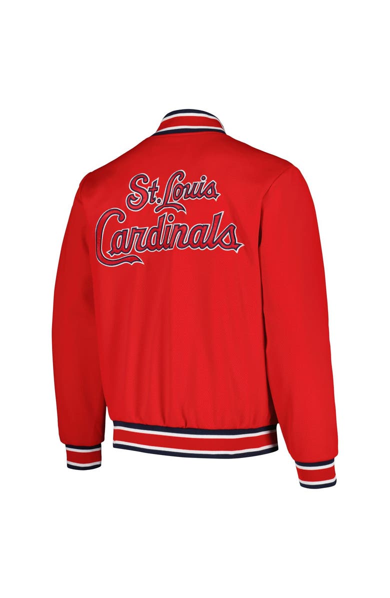 STARTER Men's Starter Red St. Louis Cardinals Secret Weapon Full-Snap Jacket, Alternate, color, Red